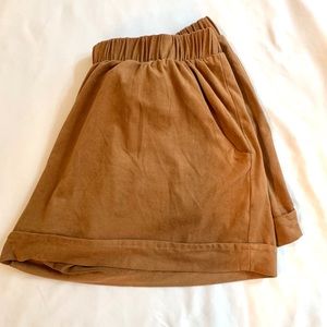 Velvet Brown Shorts